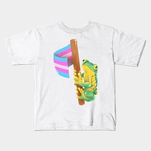 Frog Says Trans Rights! Kids T-Shirt